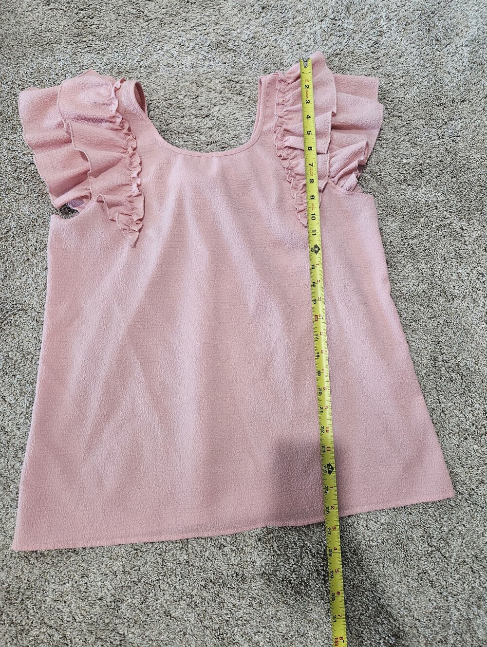 Pink Ruffled Sleeve Blouse - Picture 4 of 8